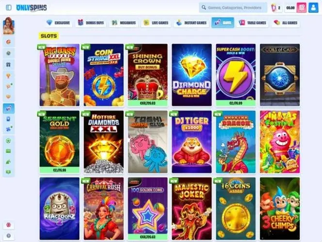 OnlySpins Kuvakaappaus 2